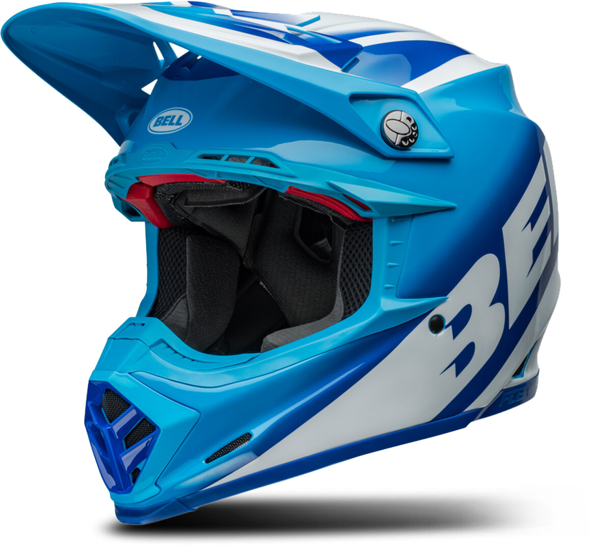 Bell Moto-9S Flex Rail bleu/blanc