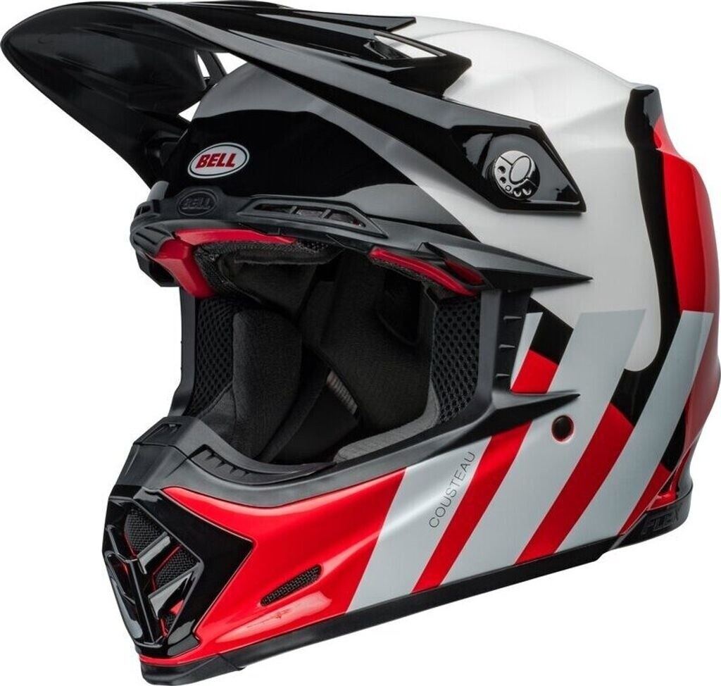 Bell Moto-9S Flex Hello Cousteau gris/noir/rouge