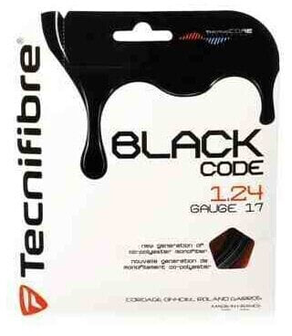 Photos - Tennis / Squash Accessory Tecnifibre Black code black 12m set 1.28 