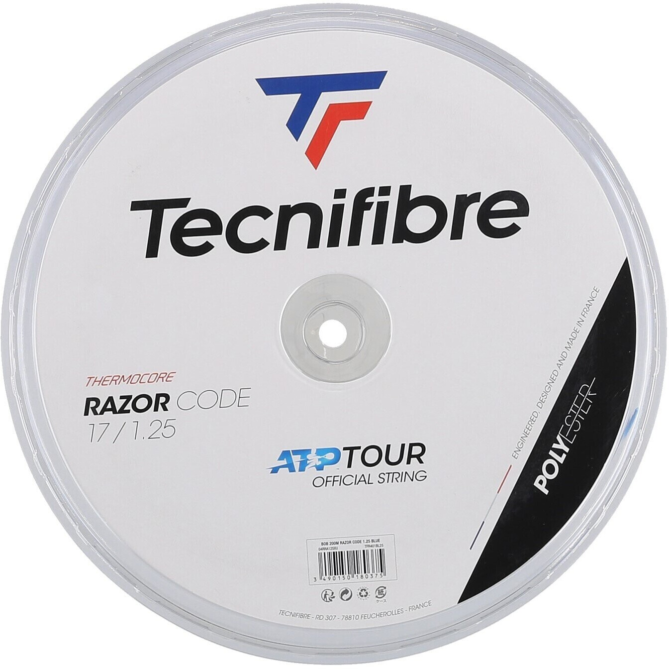 Tecnifibre Razor Code Thermocore Tennis String 200m Blue 1.30mm