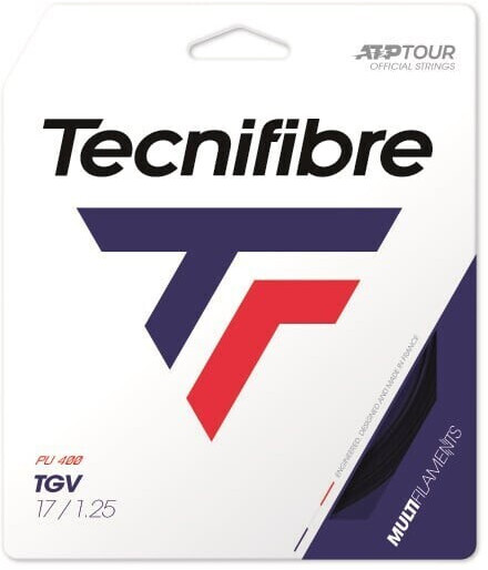 Photos - Tennis / Squash Accessory Tecnifibre TGV black 12m set 1.35 
