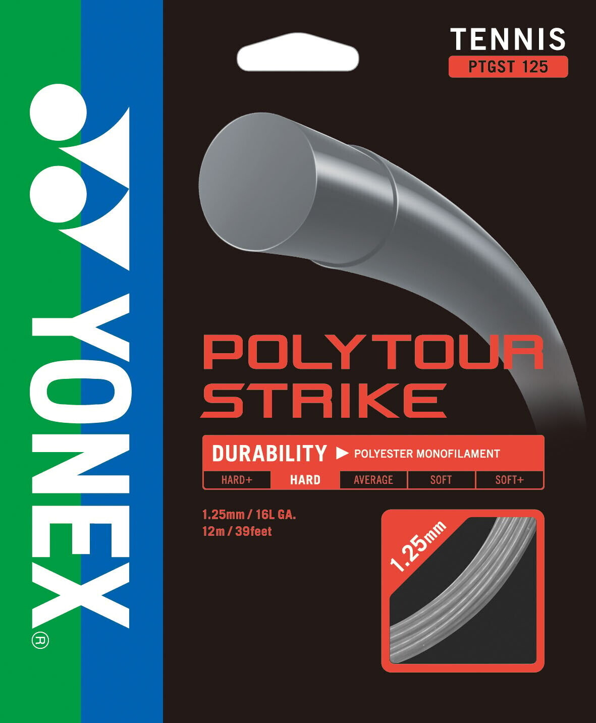 Photos - Accessory YONEX Poly tour strike gray 12m set 1.25 
