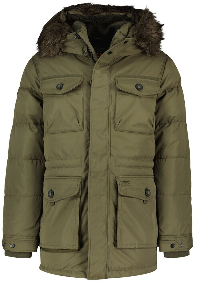 Superdry Chinook Faux Fur Parka (M5011744A-8MI) green
