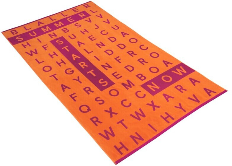 Vossen CROSSWORD Strandtuch orange 100x180 cm ab 20 50