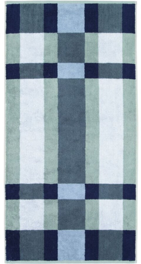 Cawö Handtuch 'Delight Karo 6219 Fjord' – Extraflauschig, 100 % Baumwolle, Made In Germany