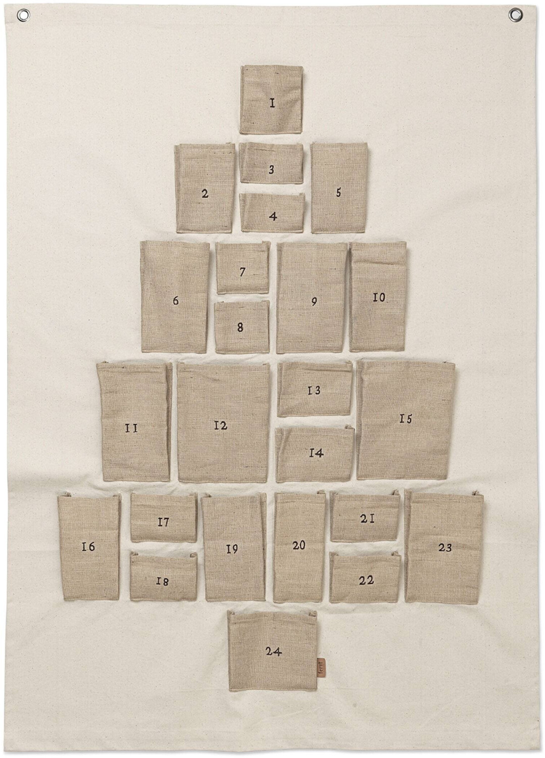 ferm LIVING Advent Calendar Pine 90 x 105 cm