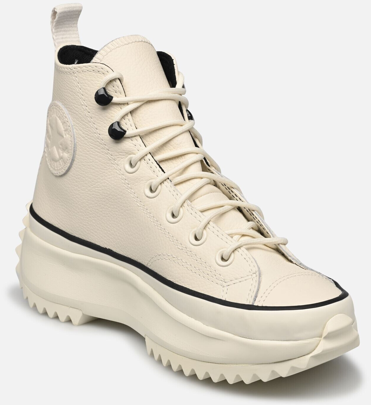 Converse Run Star Hike Platform Leather Water Repellent egret/black/white