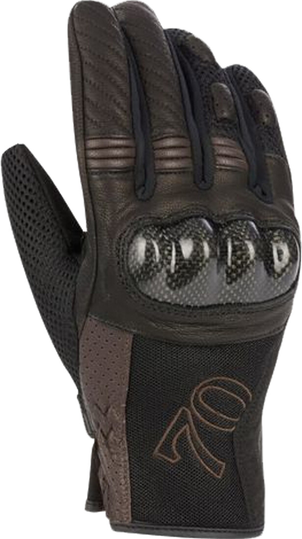 Photos - Motorcycle Gloves SEGURA Russell Gloves black/brown 