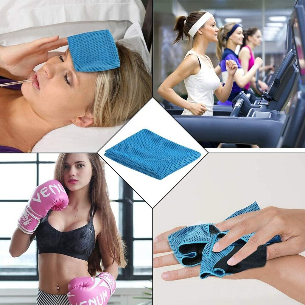 2 Stück Kühlendes Handtuch & Bandana - Sofort Kühlung Für Sport & Outdoor | Baumwolle-Polyester