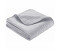 Ibena Tagesdecke Nancy 140x210 cm - Microfasergewebe grau einfarbig, gemustert, hochwertig und leichte Decke, 100 % Polyester