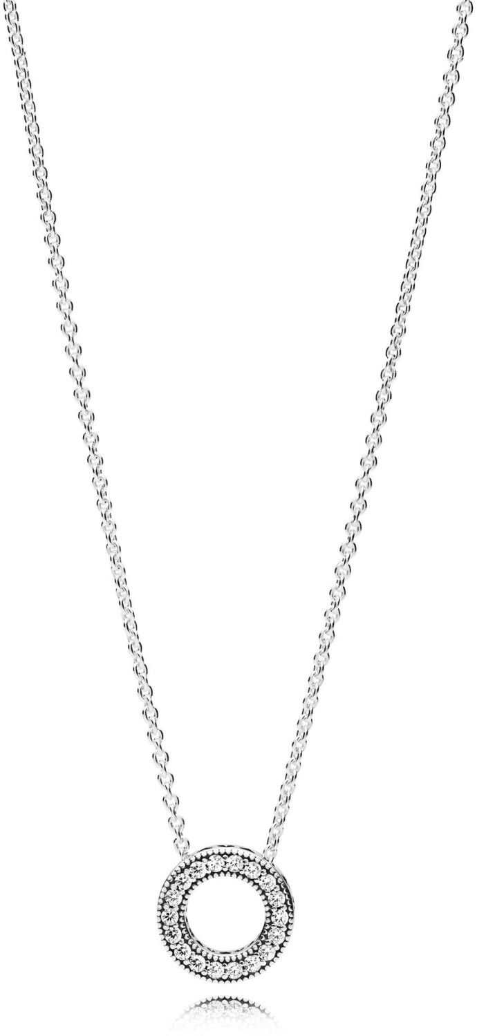 Pandora Logo Pavé Circle Collier Necklace