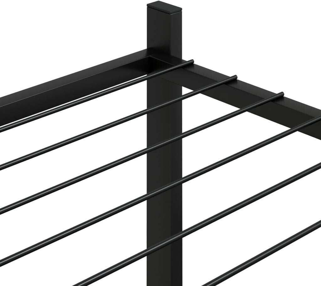 vidaXL vidaXL Blumenständer mit Rollen 83x25x83,5cm Eisen Schwarz (343128) - alternate view