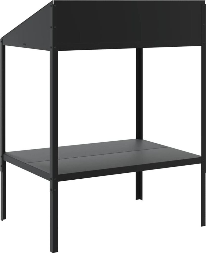 vidaXL vidaXL Pflanzenständer 75,5x54,5x100cm Verzinkter Stahl Anthrazit (364535) - back view