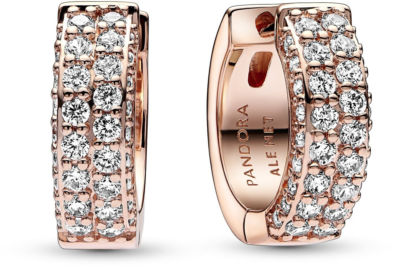 Pandora Double row pavé earrings (282622C0)