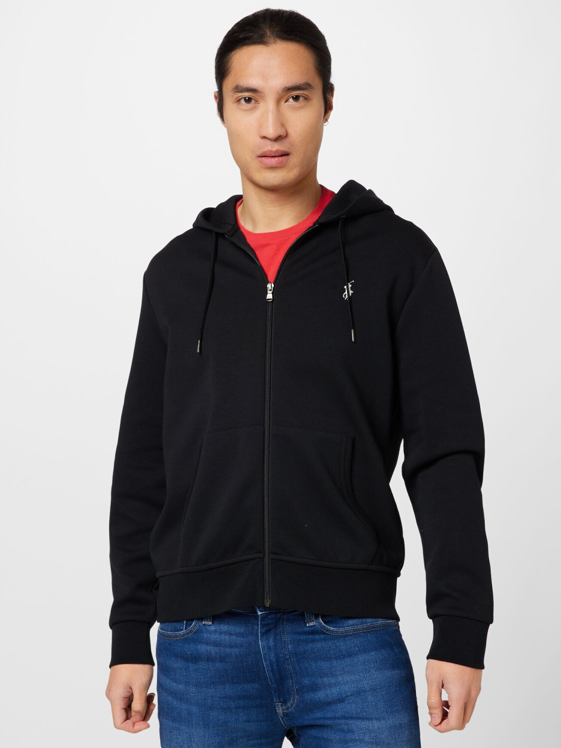 Black polo zip up online