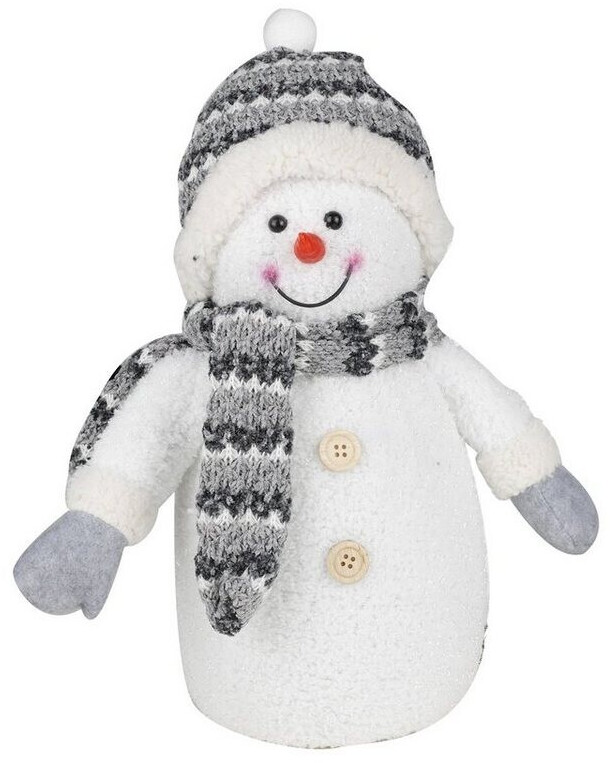 Marelida LED Schneemann mit Mütze und Schal H:35cm grau/weiß ab 24,21 € |  Preisvergleich bei | Dekofiguren