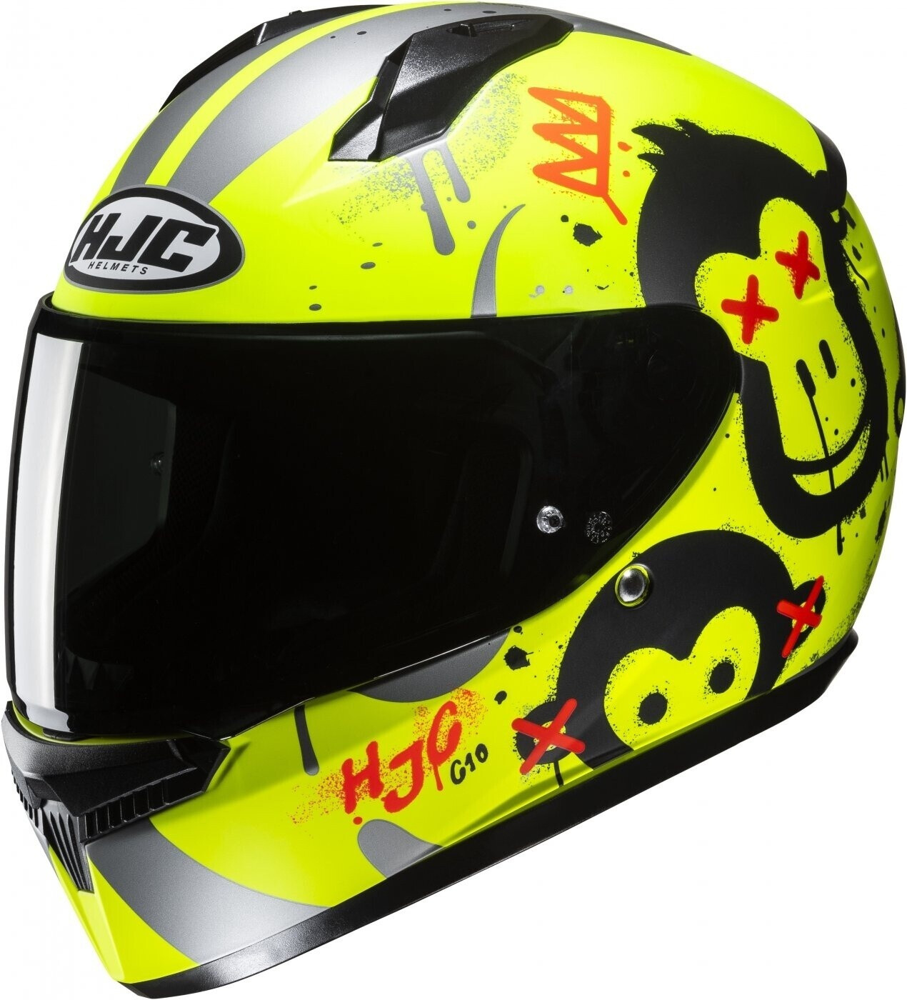 HJC C10 Geti MC3HSF jaune fluo