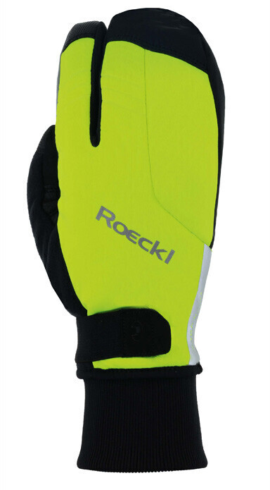 Photos - Cycling Gloves Roeckl Villach 2 Trigger Fluo Yellow 