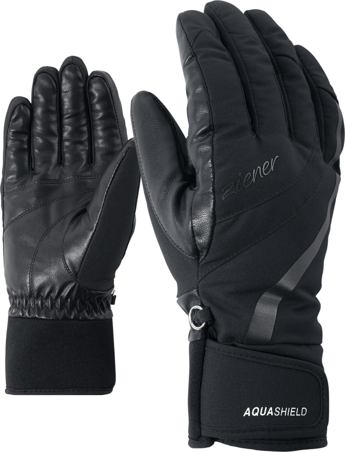 Photos - Ski Wear Ziener Kitty ASR Lady Glove black 