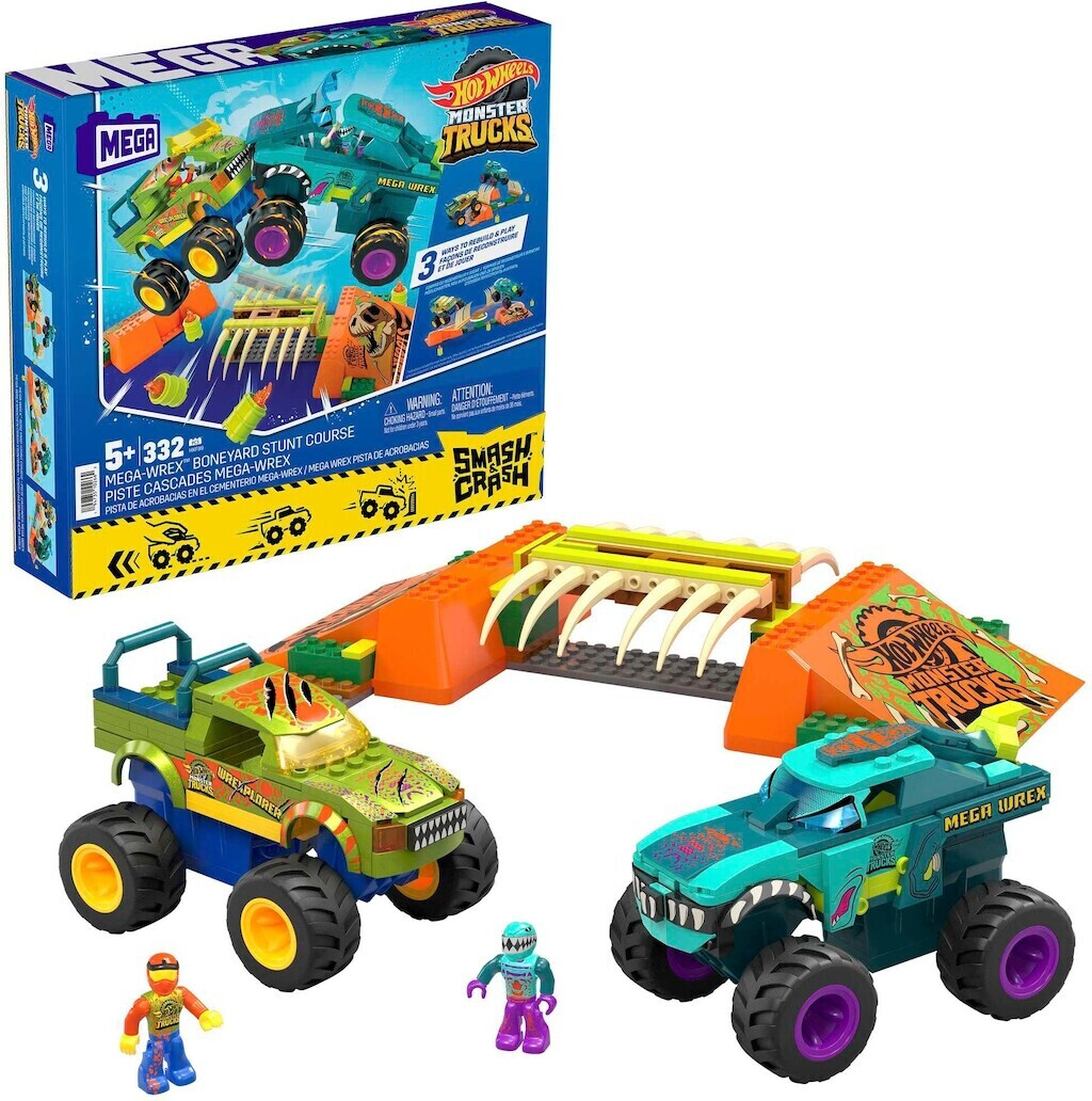 Hot Wheels Monster Trucks Mega Wrex Stuntparcours au meilleur prix sur idealo