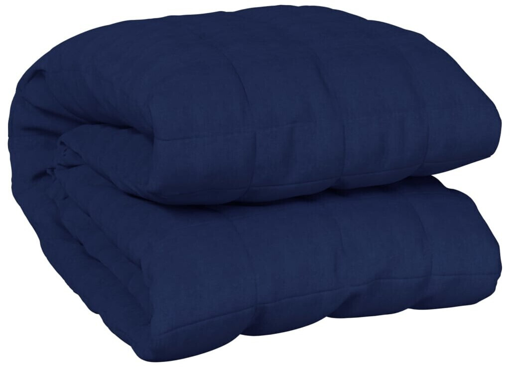 vidaXL Weighted blanket blue 235x290 cm 11 kg fabric (350750)