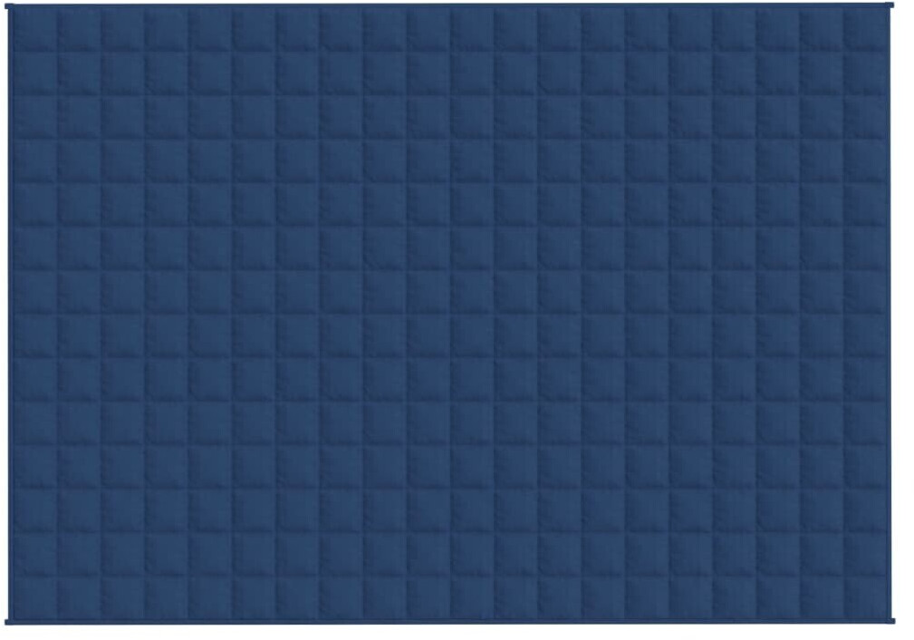 Photos - Duvet VidaXL Weighted blanket blue 135x200 cm 6 kg fabric  (3154852)