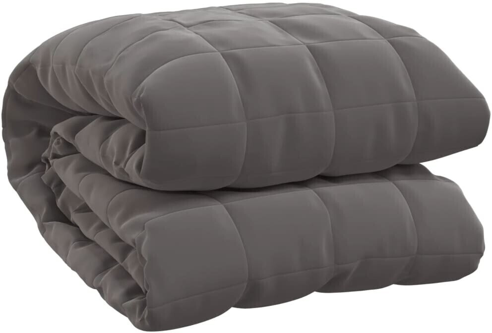 vidaXL Weighted blanket gray 200x225 cm 9 kg fabric (350780)