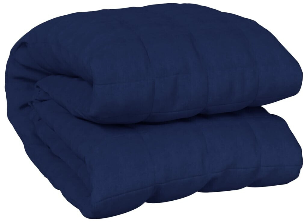 vidaXL Weighted blanket blue 200x230 cm 13 kg fabric (3154806)