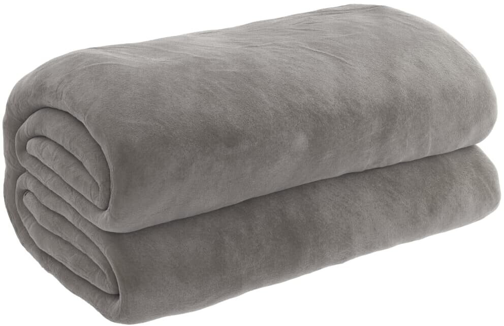 vidaXL Weighted blanket with cover gray 152x203 cm 11 kg fabric (3154892)