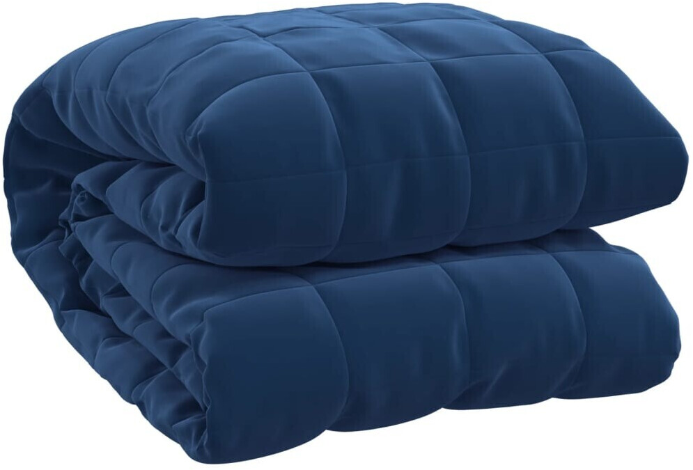 vidaXL Weighted blanket blue 220x240 cm 15 kg fabric (3154864)