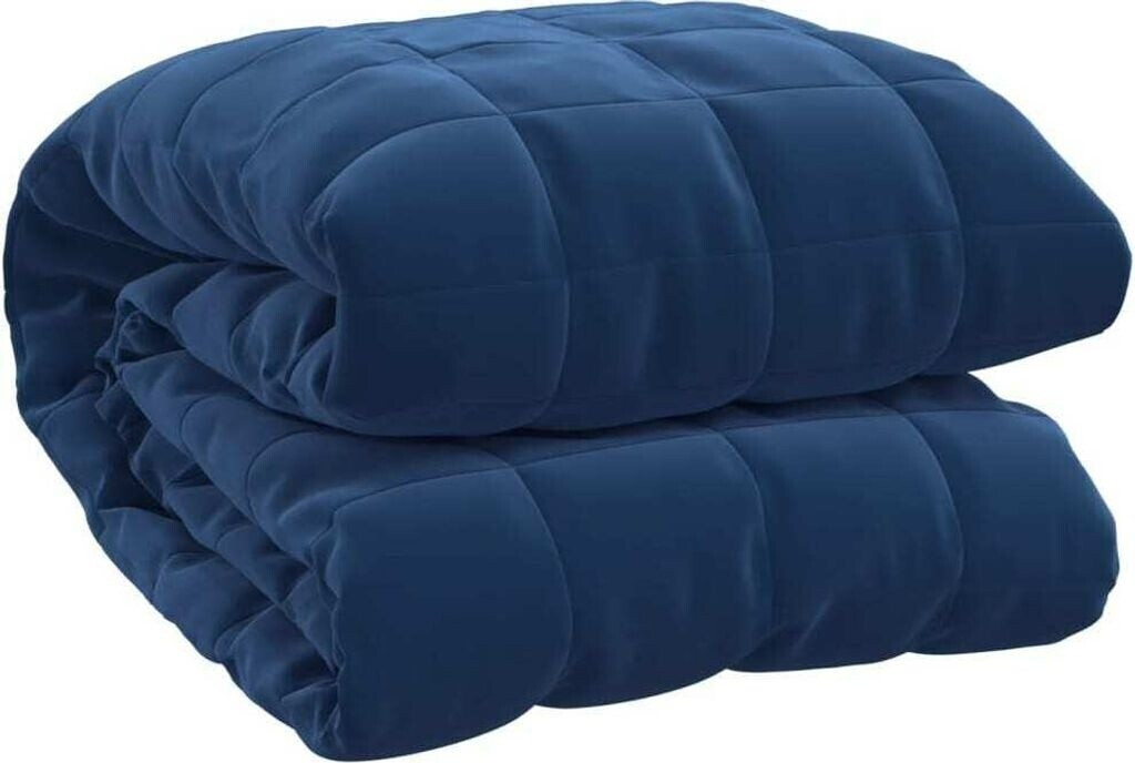 vidaXL Weighted blanket blue 150x200 cm 7 kg fabric (350792)