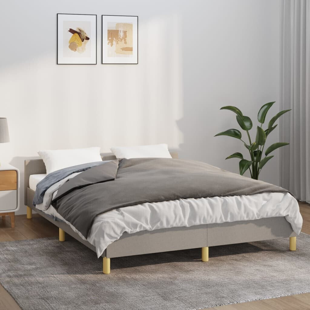vidaXL Weighted blanket with cover gray 140x200 cm 6 kg fabric (3154887)