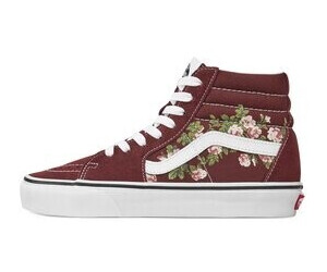 Maroon cheap floral vans