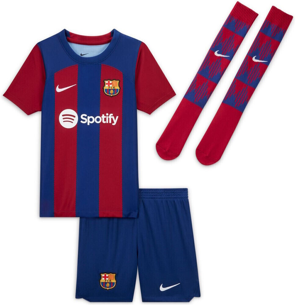 Photos - Football Kit Nike FC Barcelona /24 Home Set Kids  2023