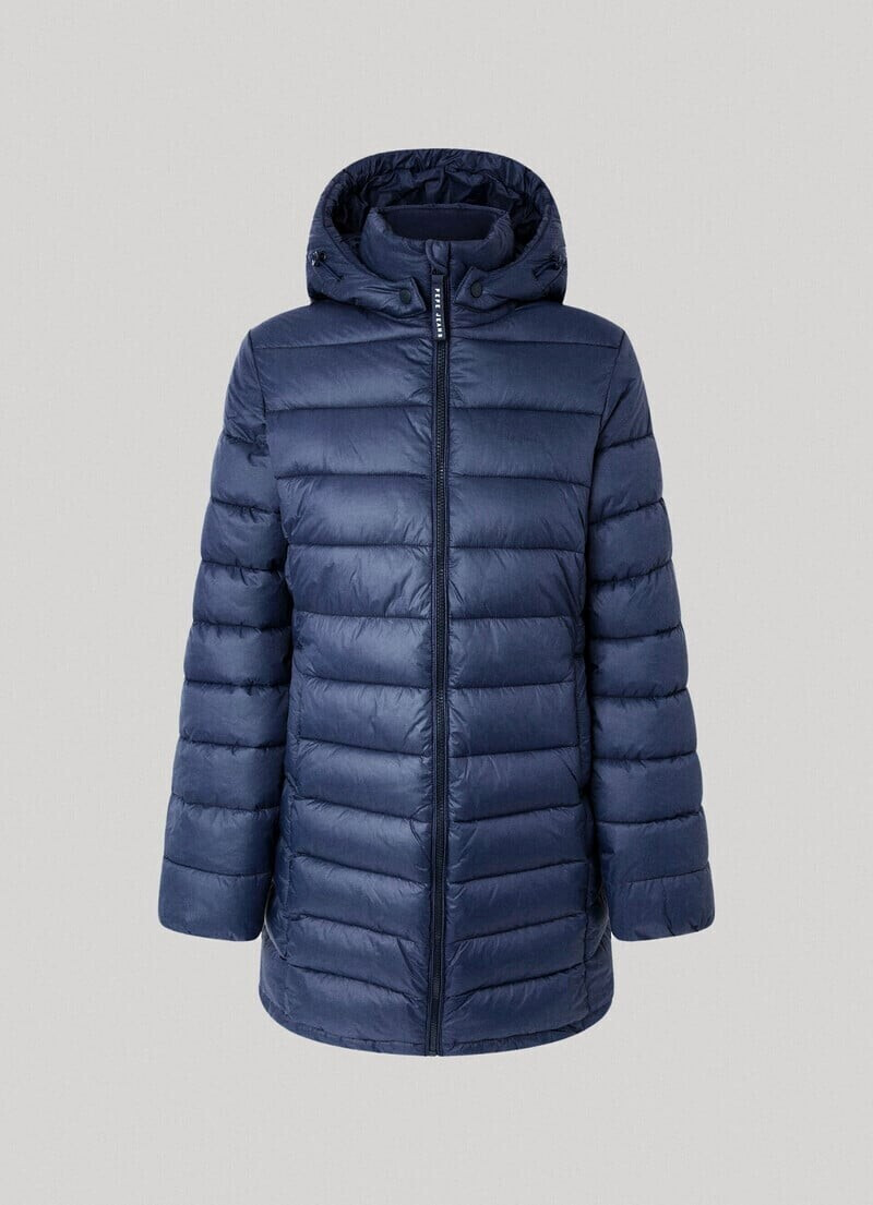 Pepe Jeans Maddie Long Puffer Jacket dulwich blue