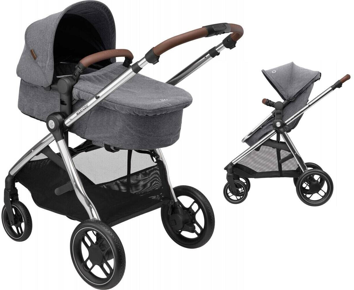 Poussette 3 en 1 Maxi-Cosi Zelia S Trio - 0 à 4 ans, jusqu'à 22 kg, gris –