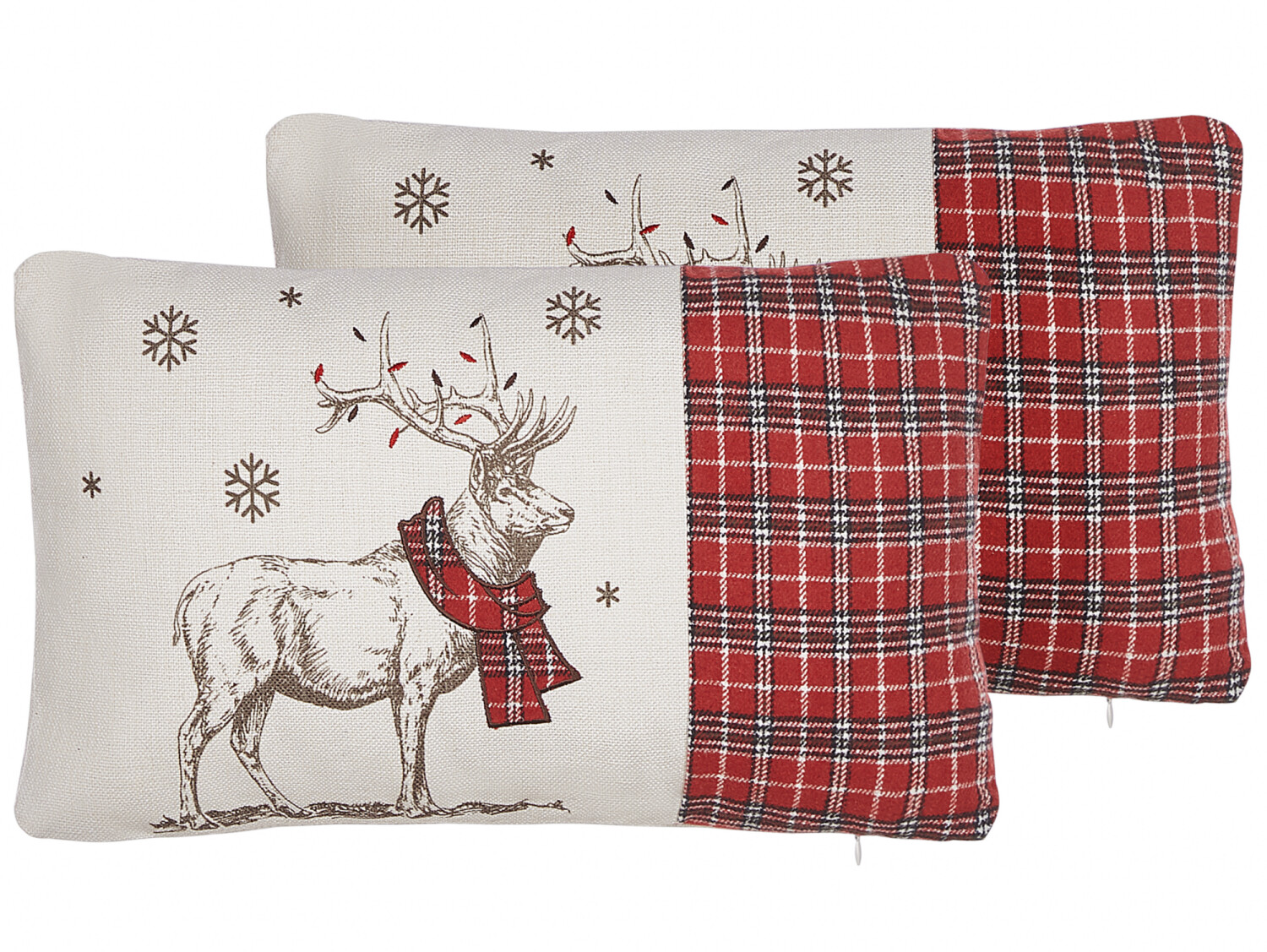 Beliani Coussin renne 30 x 50 cm