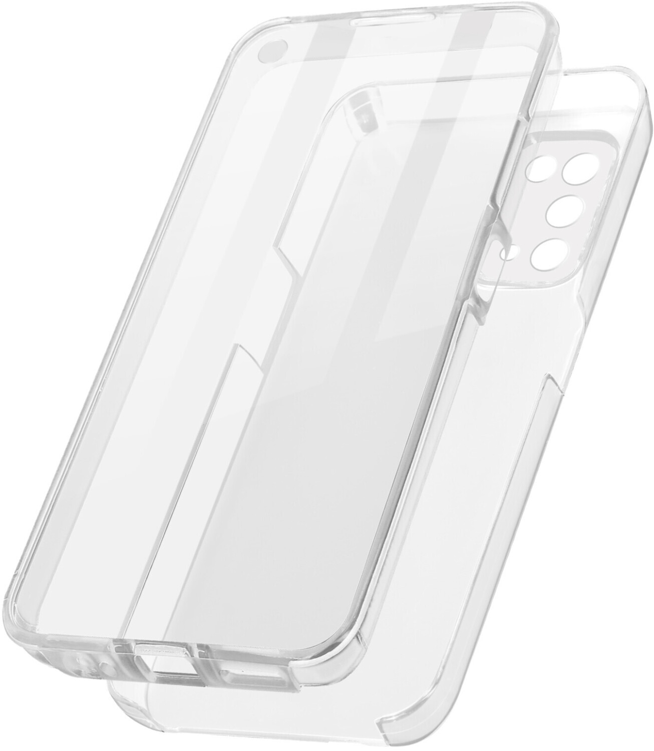 Yoedge Natale Cover per OPPO A54 5G/A74 5G 6,5 con Catena, Natalizia Braccialetto Custodia con Carino Disegni Cartoon Cervo, Sottile Silicone TPU Bumper Antiurto Protettiva Christmas Case, Bianca