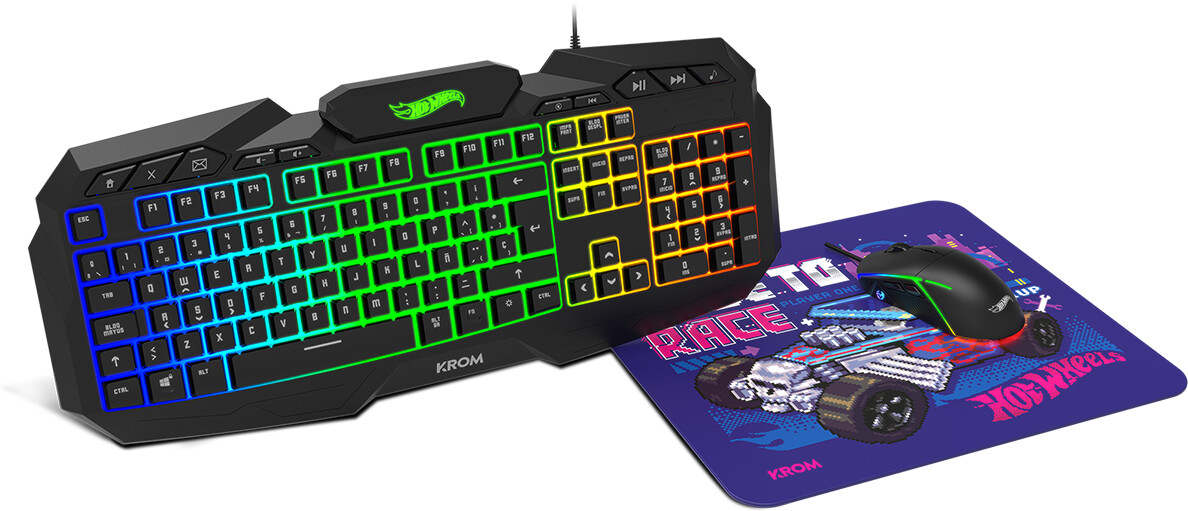 Krom Gaming Kustom 3 in 1 Hot Wheels Combo (ES)