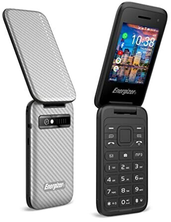 Energizer Flip Phone Diamonds Silver