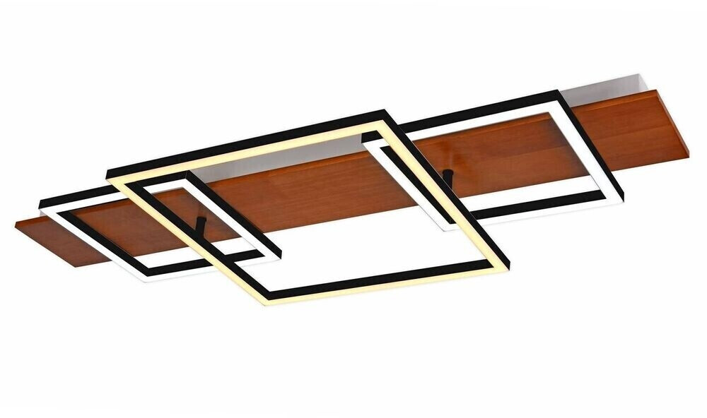 Lucande Chariska LED-Deckenlampe Holz schwarz 95cm ab 239,90 € |  Preisvergleich bei