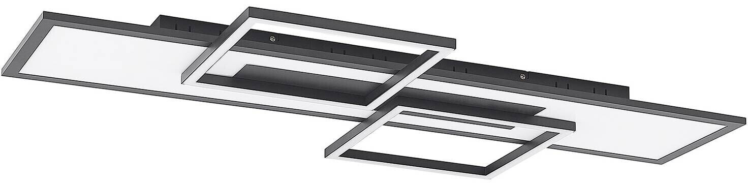 Lucande Narumi LED ceiling lamp CCT, 110cm, black