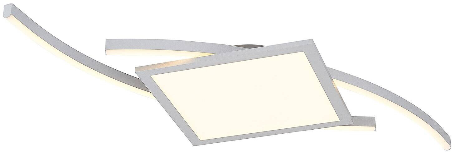 Lucande Tiaro LED ceiling lamp, square, 42.5 cm