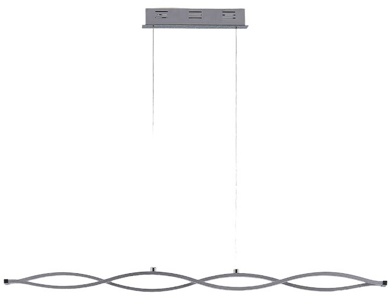 Lucande Roan LED bar pendant light, wave-shaped