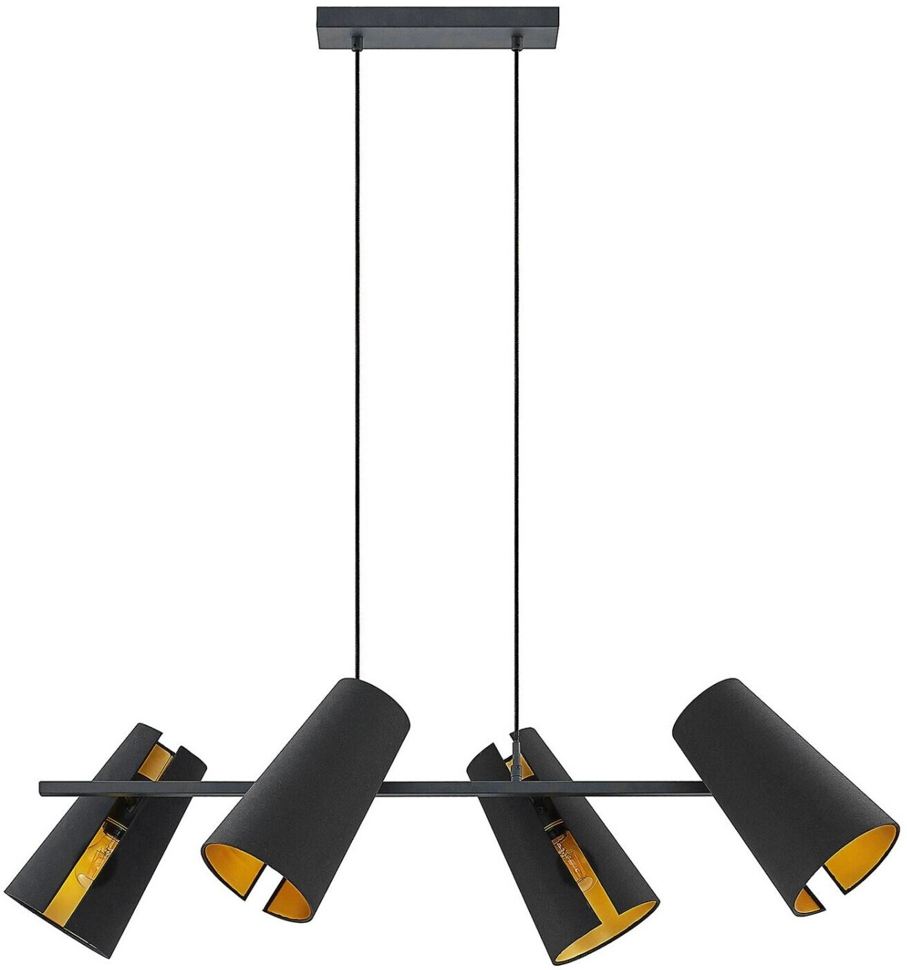 Lucande Kemoni hanging light, four-bulb
