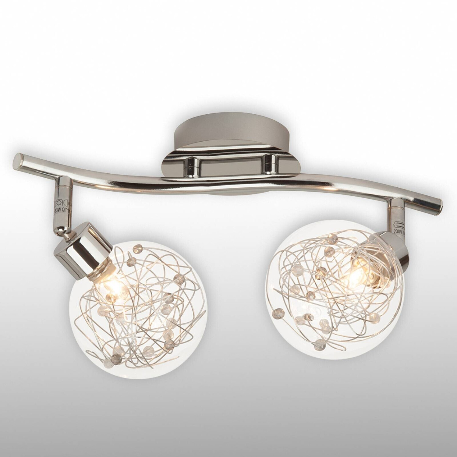 Brilliant Joya 2-bulb ceiling lamp