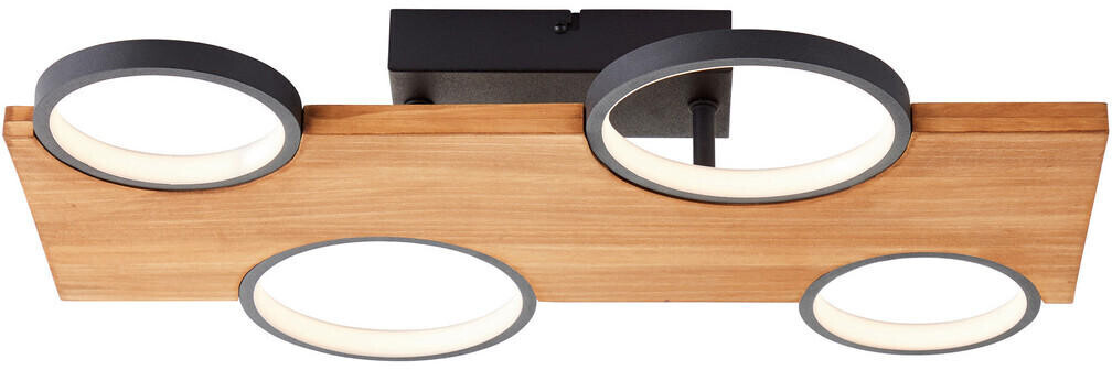vierflammig Brilliant bei Cheesy LED-Deckenlampe € Holz, aus | ab Preisvergleich 136,95