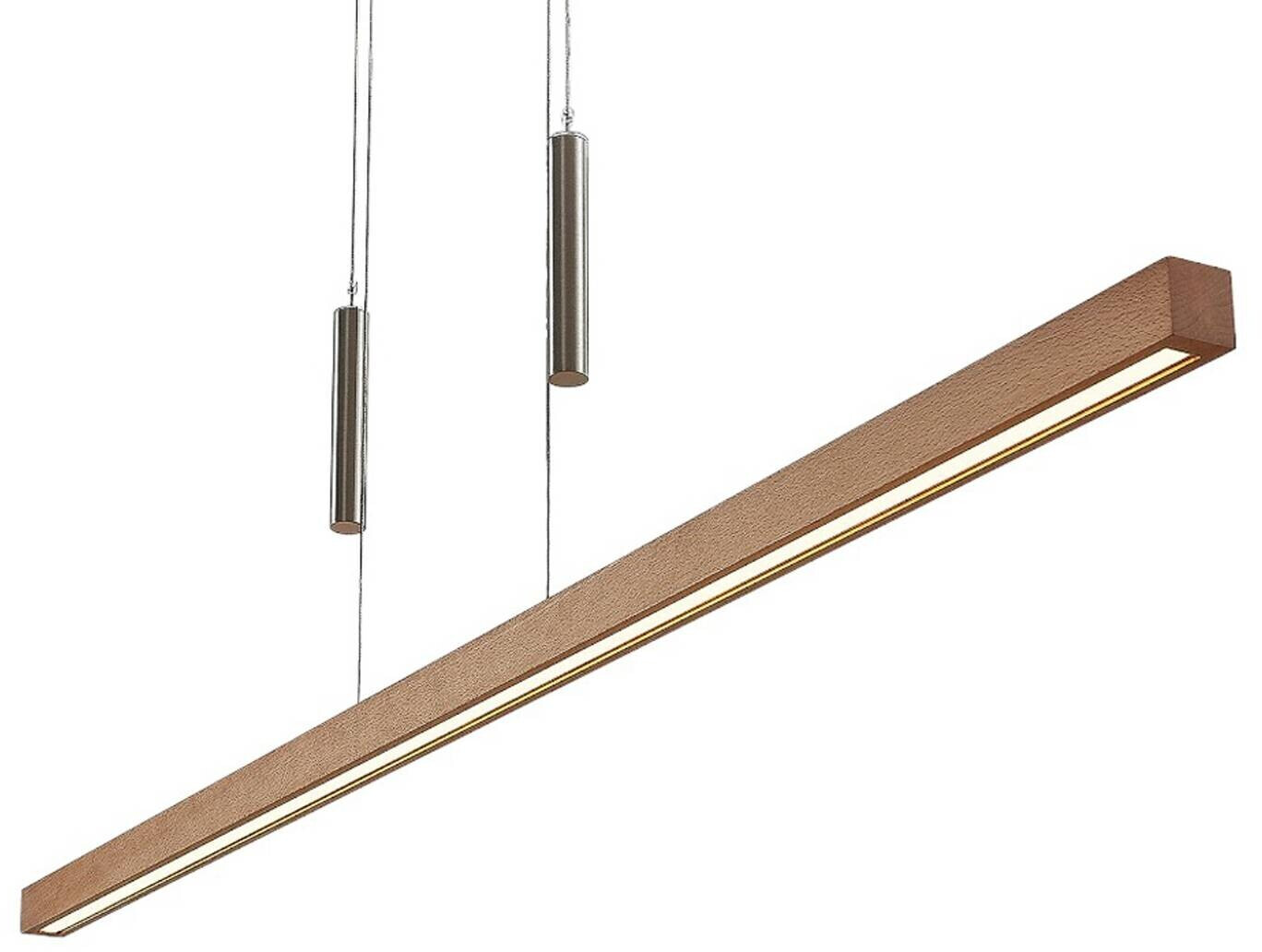 Lucande LED-Holz-Balkenpendellampe Tamlin, € buchefarben Preisvergleich ab 229,90 bei 