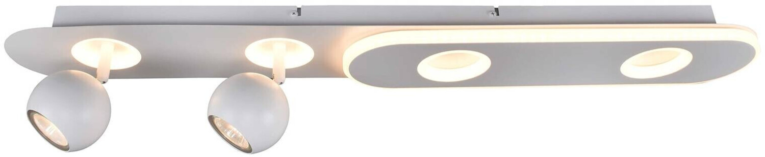 bei 73,40 Brilliant LED-Deckenleuchte ab Irelia, vierflammig weiß Preisvergleich € |
