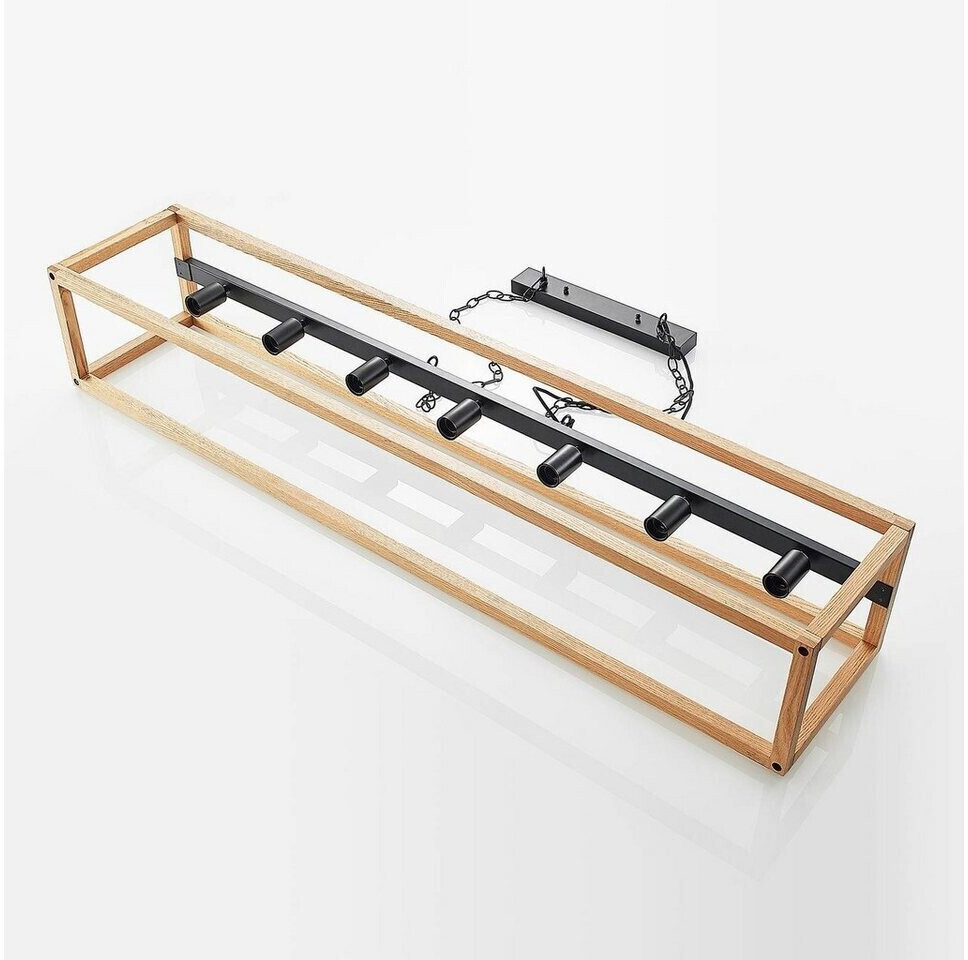 Lucande Sedrik hanging lamp, seven-bulb
